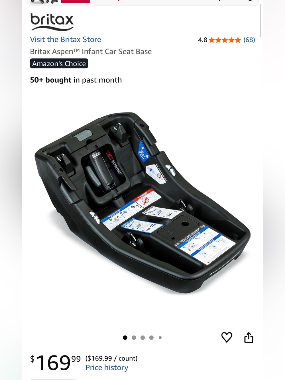 Britax Aspen Infant Car Seat Base